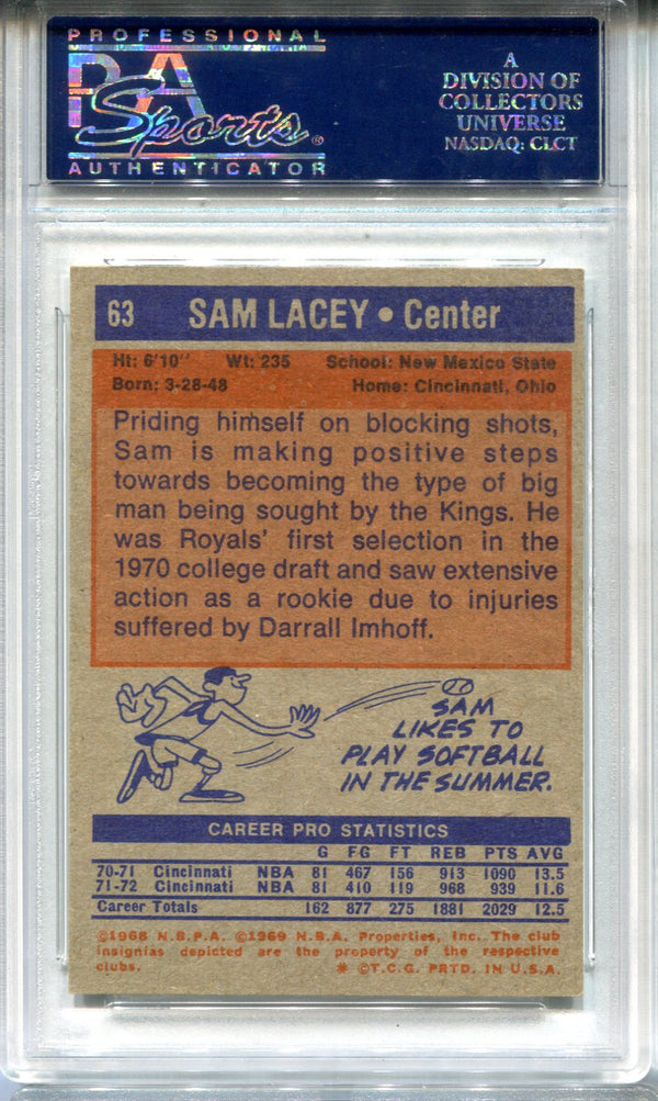 Sam Lacy 1972 Topps #63 PSA EX-MT 6 Card