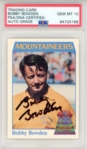 Bobby Bowden Autographed 1991 College Classics Card  (PSA Auto Gem MT 10)