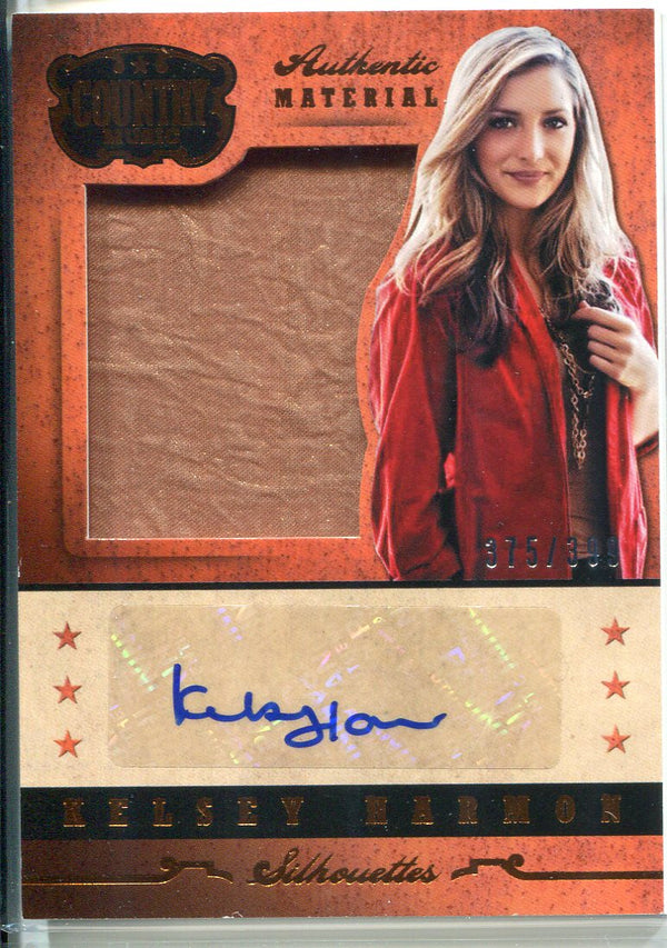 Kelsey Harmon Autographed 2014 Panini Country Music Relic Card 375/399
