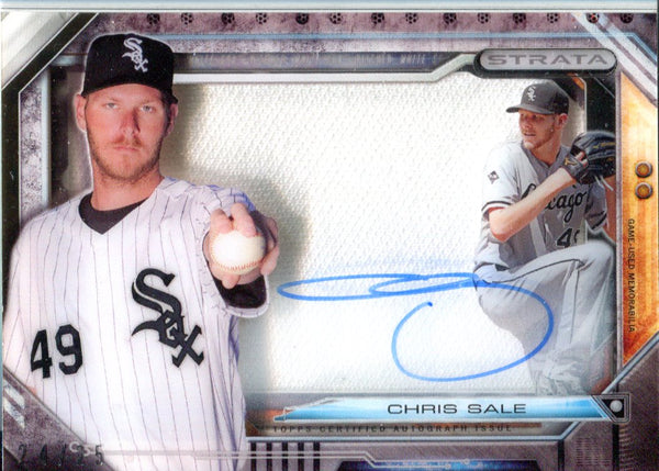 Chris Sale Autographed 2015 Topps Strata Card