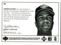 Frank Robinson 1999 Epic Signatures Century Legends Autographed Card