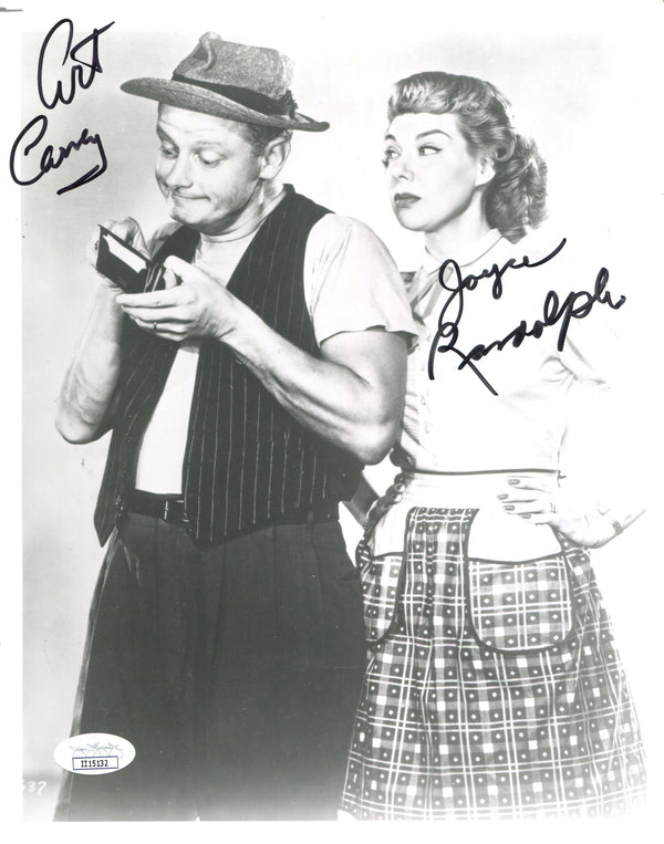 Art Carney & Joyce Randolph Autographed 8x10 Photo (JSA)