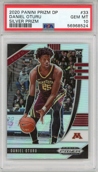 Daniel Oturu 2020 Panini Prizm DP Silver Prizm Rookie Card #33 (PSA)