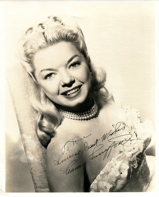 Frances Langford Autographed 8x10 Photo