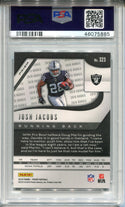 Josh Jacobs 2019 Panini Red Cracked Ice Prizm #323 PSA Mint 10 RC