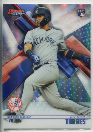 Gleyber Torres 2018 Bowman's Best Refractor Rookie Card