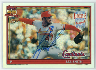 Lee Smith Autographed 2002 Topps Archives Card #660