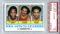 1973 Topps NBA Assist Leaders #158 PSA NM 7 Card