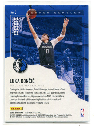 Luka Doncic 2019 Panini Status #5 Card