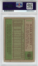 Mark Murphy "Super Bowl XVII Champ" Autographed 1984 Topps Card #383 (PSA Auto 10)
