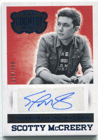 Scotty McCreery Autographed 2014 Panini Country Music Card 273/299