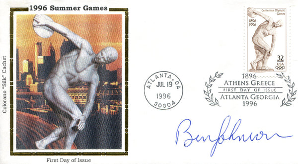 Ben Johnson Autographed First Day Cover