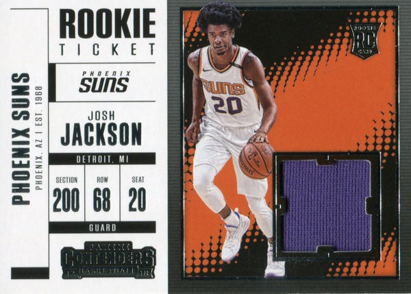Josh Jackson 2017 Panini Contenders Rookie Ticket Jersey Patch Relic Card