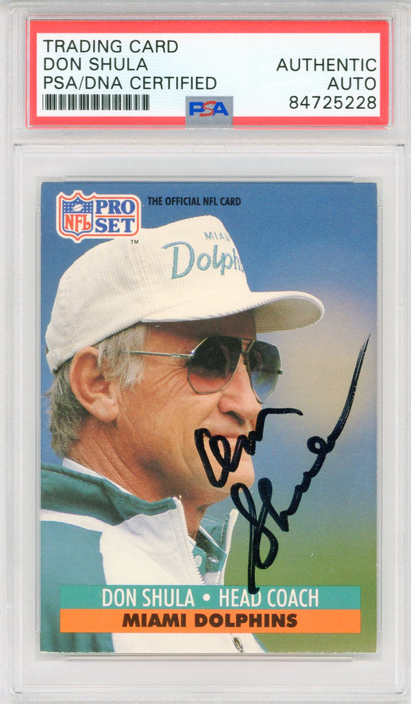 Don Shula Autographed Signed Dolphins Head Coach 8X10 Photo Beckett