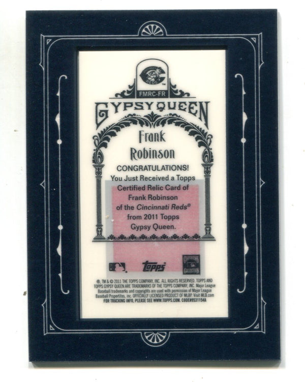 Frank Robinson 2011 Topps Gypsy Queen #FMRCFR Patch Card