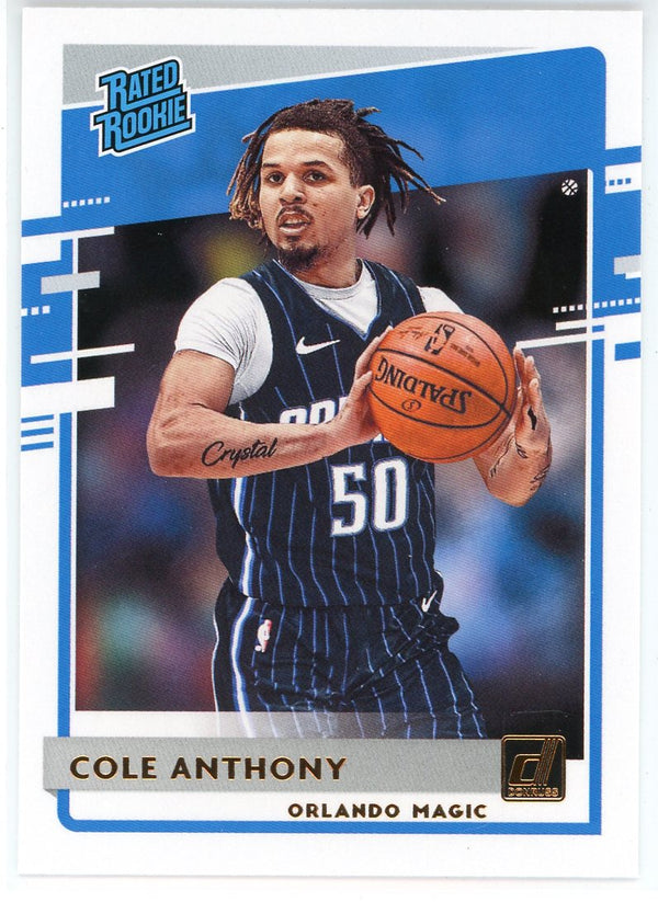 Cole Anthony 2020-21 Panini Donruss Rated Rookie Card #208
