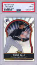 Chris Sale 2011 Topps Finest Rookie Refractor Card #80 (PSA)