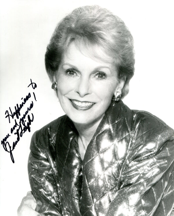 Janet Leigh Leigh Autographed Black & White 8x10 Photo