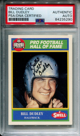 Bill Dudley 1990 Autographed Swell Football Card (PSA)
