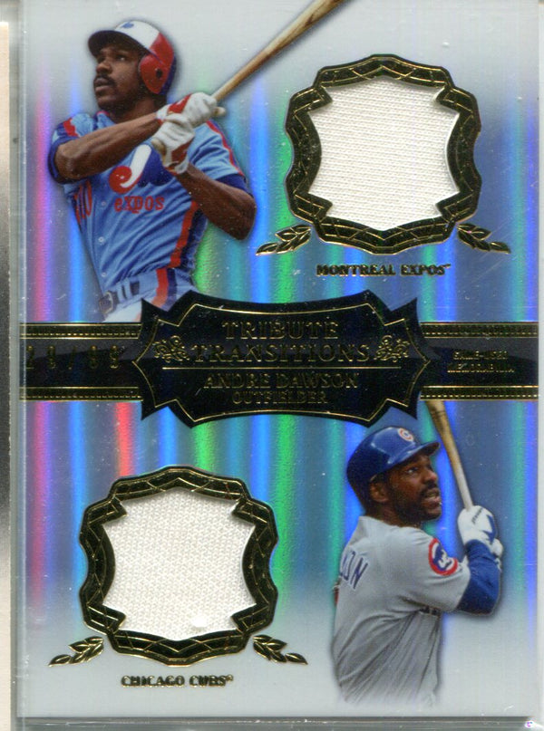 Andre Dawson 2013 Topps Tribute Transitions Dual Patch Card #29/99