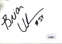 Brian Urlacher Autographed 3x5 Cut Card (JSA)