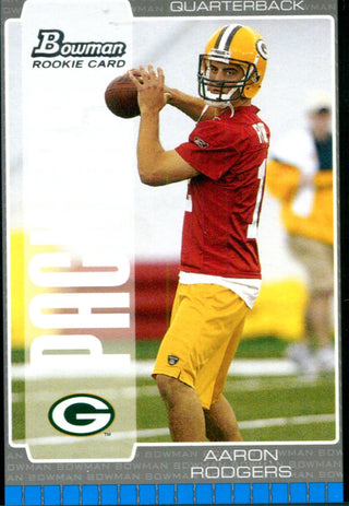 2005 Bowman 112 Aaron Rodgers Rookie Card