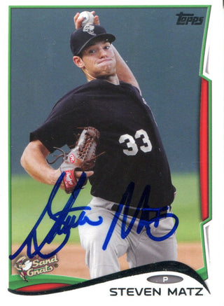 Steve Matz Autographed 2014 Topps Rookie Card