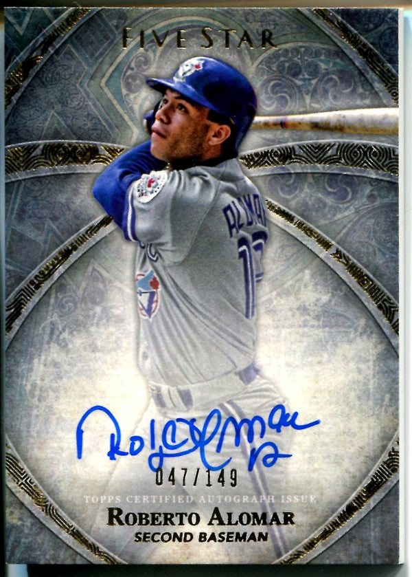 Roberto Alomar 2014 Topps Five Star Autographed Card #47/149
