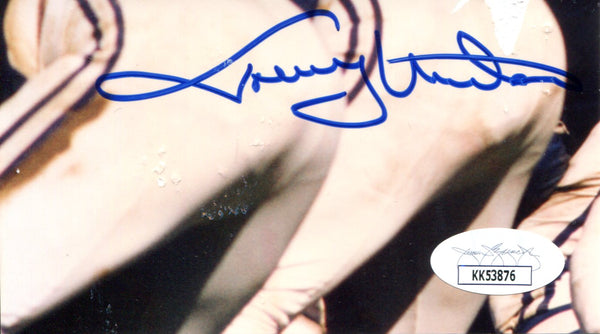 Johnny Unitas Autographed 3x5 Photo Cut (JSA)