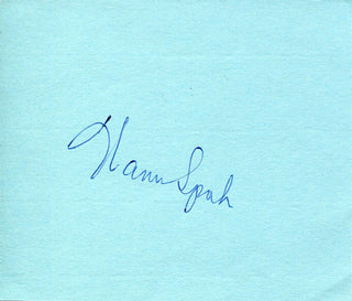 Warren Spahn Autographed 4x5 Cut