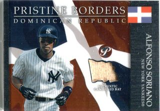 Alfonso Soriano 2003 Topps Pristine Borders Game-Used Bat Card