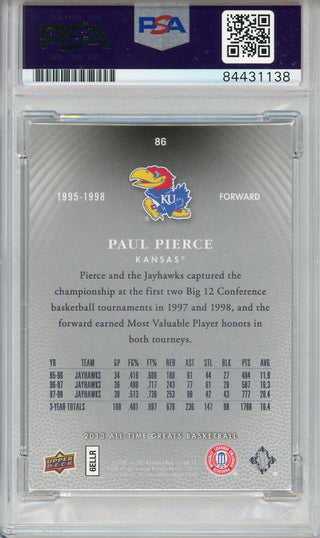 Paul Pierce "HOF 21" Autographed 2013 Upper Deck Card (PSA Mint 9)