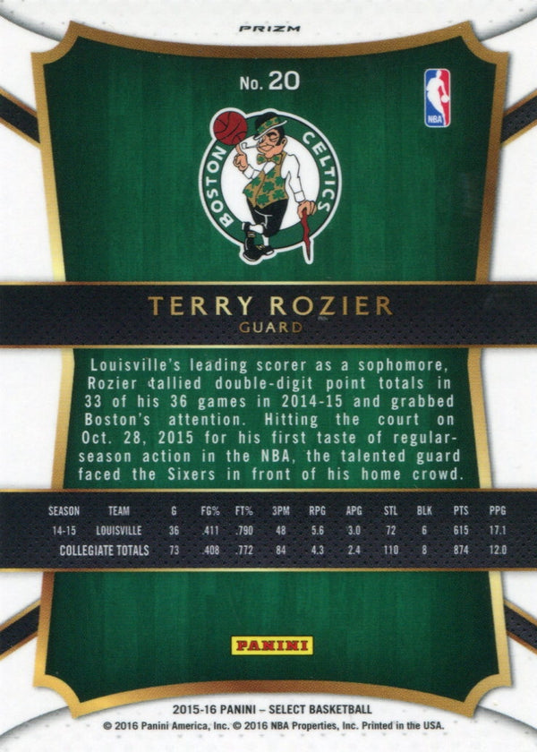 Terry Rozier 2015 Panini Select Tri Color Refractor Rookie Card