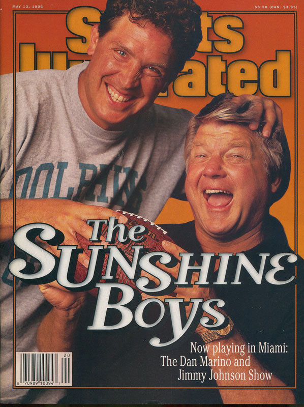 Dan Marino & Jimmy Johnson May 13 1996 Sports Illustrated