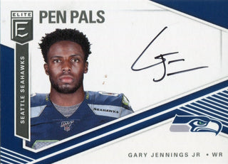 Gary Jennings Jr. Autographed 2019 Donruss Elite Pen Pals Rookie Card
