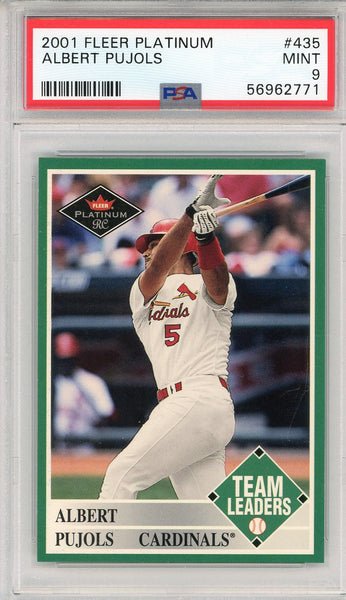 Albert Pujols 2001 Fleer Platinum Rookie Card #435 (PSA