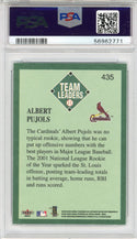 Albert Pujols 2001 Fleer Platinum Rookie Card #435 (PSA)