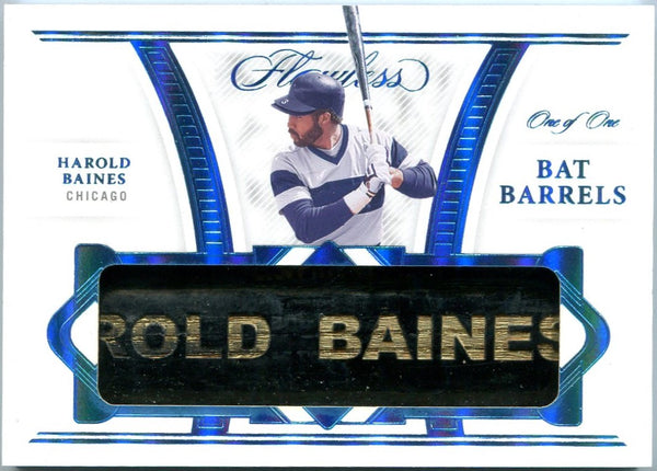 Harold Baines 2022 Panini Flawless 1/1 Bat Barrel Card #BB-HB
