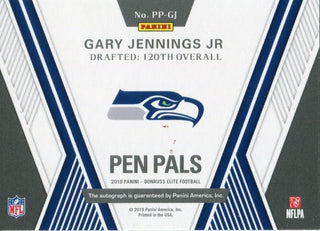 Gary Jennings Jr. Autographed 2019 Donruss Elite Pen Pals Rookie Card