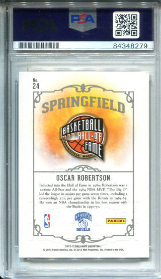 Oscar Robertson Autographed 2012-13 Panini Brilliance Card (PSA)