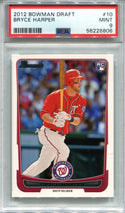 Bryce Harper 2012 Bowman Draft #10 Rookie Card PSA Mint 9