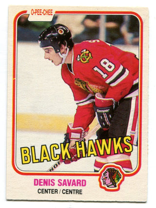 Denis Savard 1981 O-Pee-Chee #63 Card