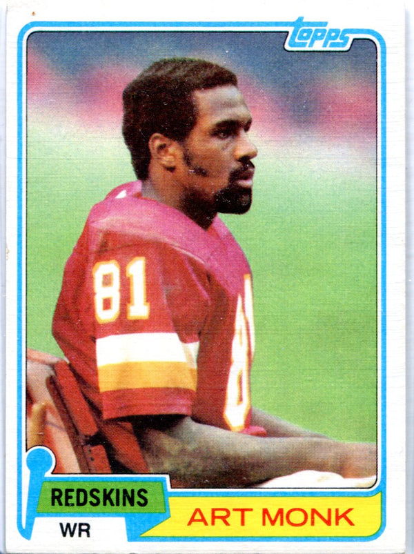 Art Monk 1981 Topps Rookie Card