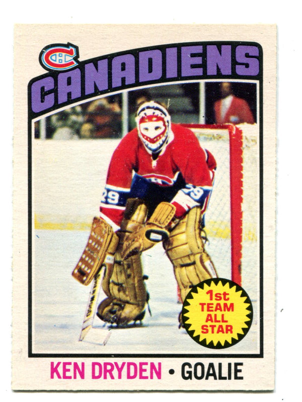 Ken Dryden 1975-76 Topps Card #200