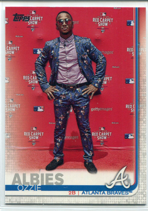 Ozzie Albies 2019 Topps Series Two Red Carpet SP Card
