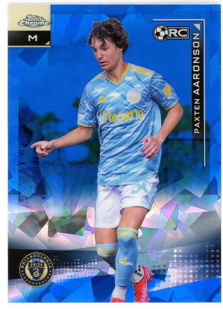 Paxten Aaronson 2021 Topps Chrome Cracked Ice Rookie Card #72