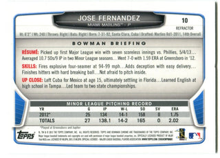 Jose Fernandez 2011 Topps #BDPP29 Bowman Rookie Card
