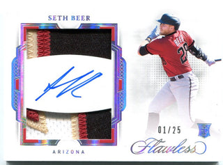 Seth Beer 2022 Panini Flawless Rookie Patch Auto 1/25 #RDPA-SB