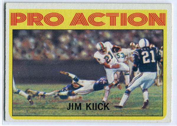 Jim Kiick 1972 Topps In Action Card #121