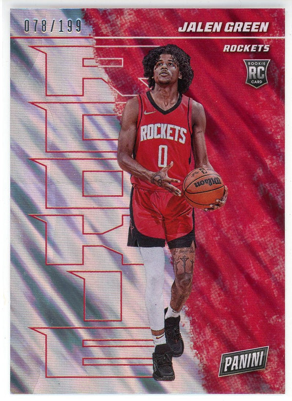 Jalen Green 2021-22 Panini Player of the Day Rookie Card #52